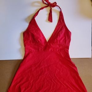 Red Halter Dress
